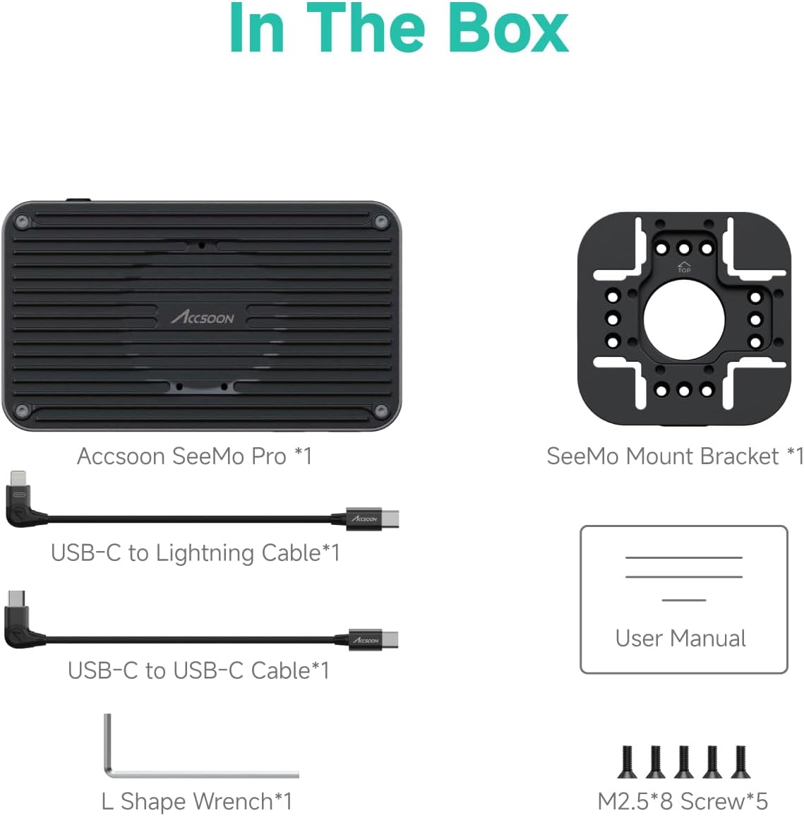 Accsoon SeeMo Pro HDMI® Video Adapter for iPhone & iPad, Live