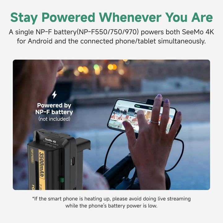 Accsoon SeeMo 4K Video Transmitter for Smartphone, 4K30 Live Monitor ...