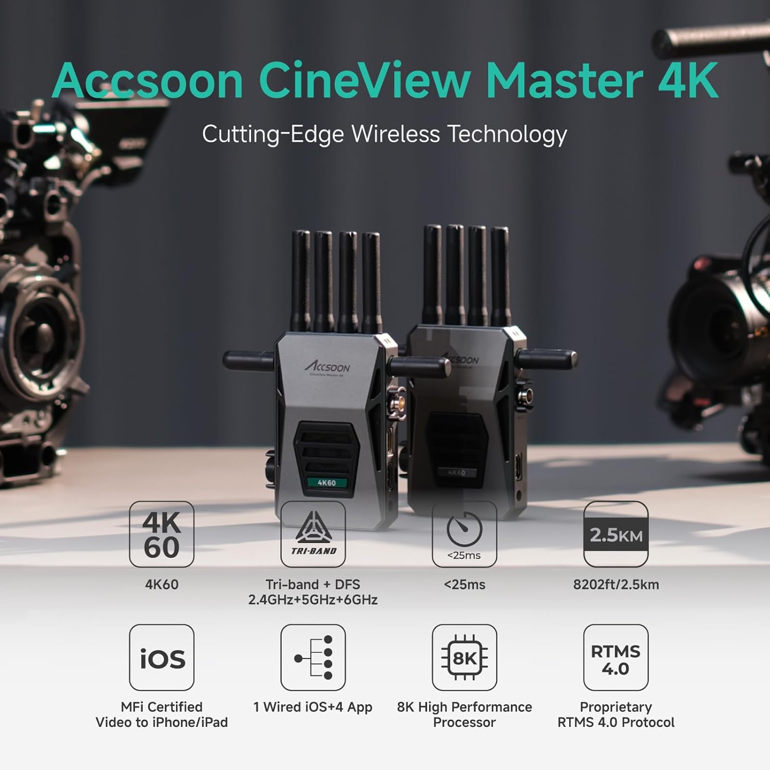 4K UHD Wireless Video Transmission System with Ultra-Low Latency