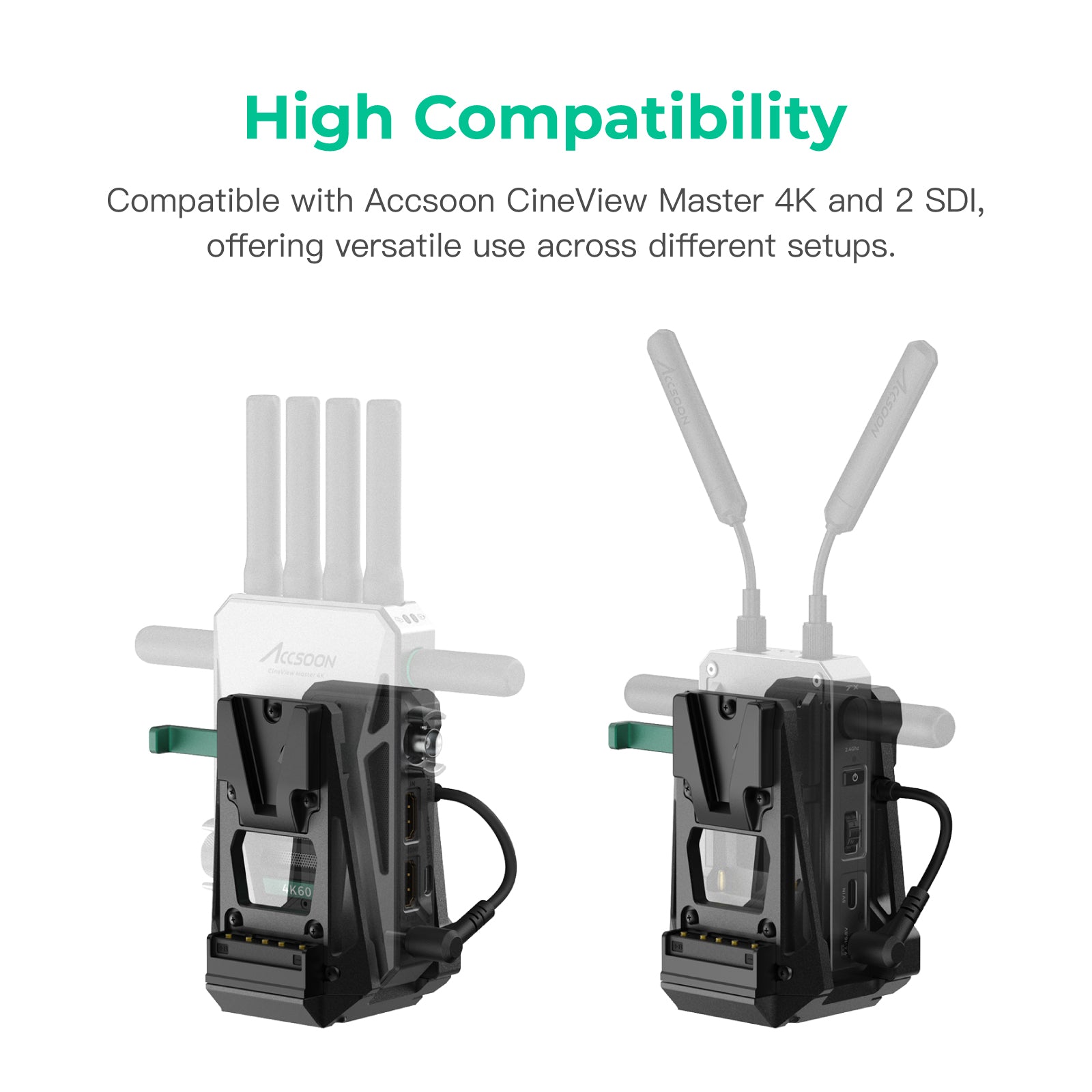 Accsoon V-Lock Adapter for CineView Master 4K & CineView 2 SDI