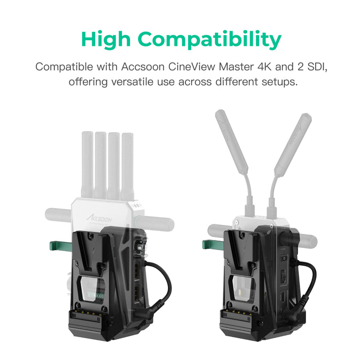Accsoon V-Lock Adapter for CineView Master 4K & CineView 2 SDI ...