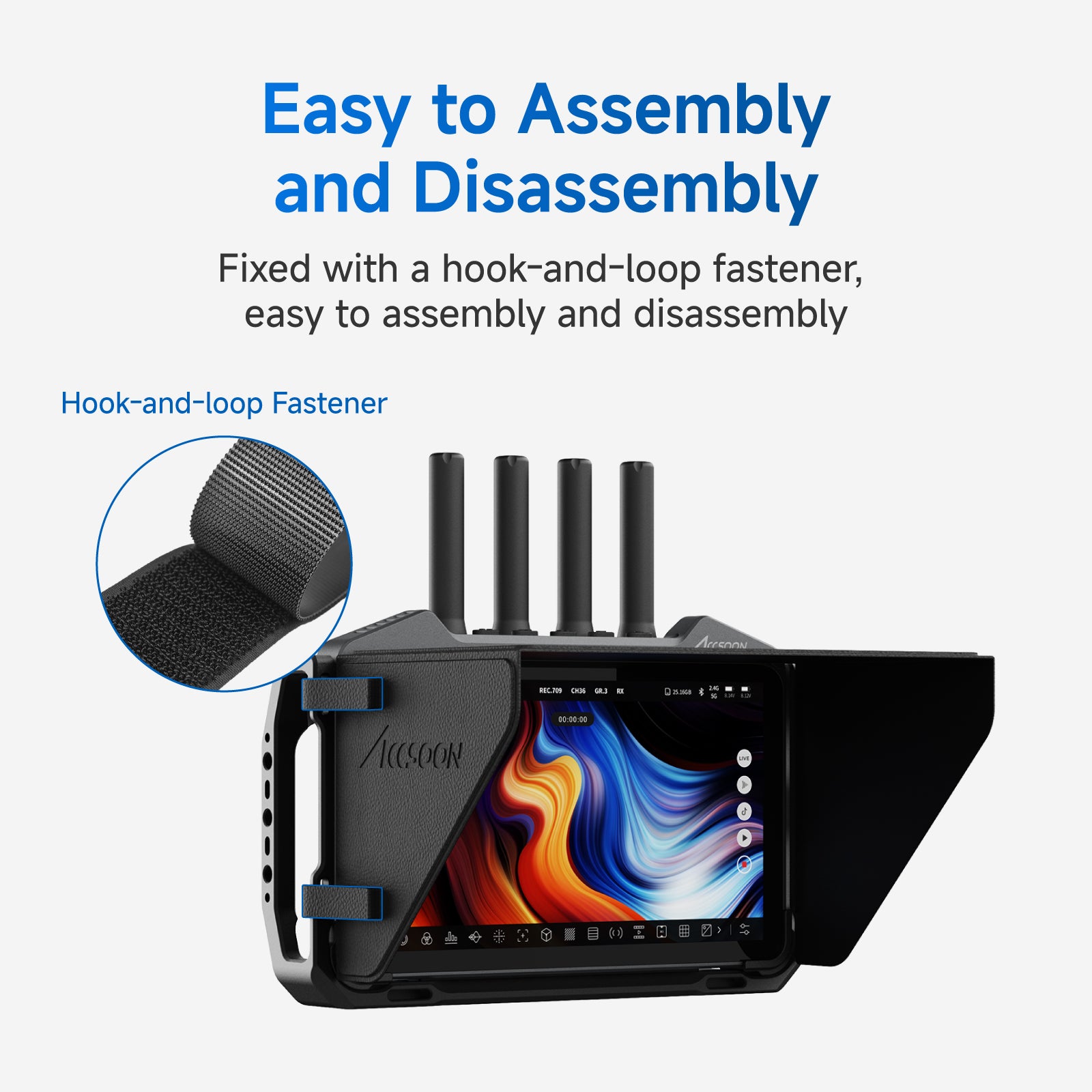 Accsoon CineView M7 Pro Monitor Cage Kit with Sunhood Bundle